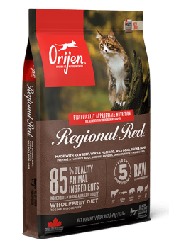 Корм беззерновой ORIJEN CAT REGIONAL RED (Ориджен Регионал Рэд) для взрослых кошек